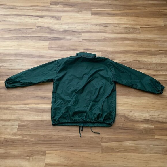 Irish National Stud Rain Jacket Windbreaker Green Large Packable Hood Unisex - Picture 7 of 11